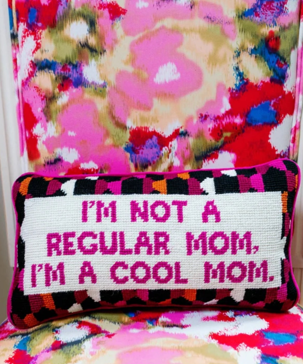 Cool Mom Needlepoint Pillow