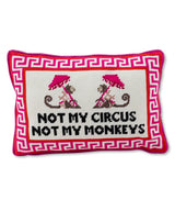 Not My Circus Needlepint Pillow