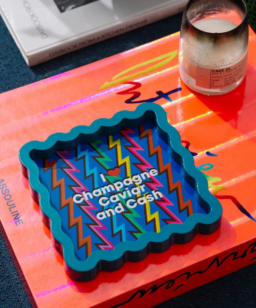 Champagne Caviar Lacquer tray