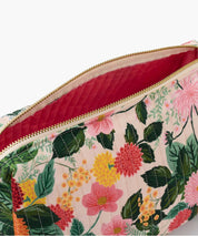 Dahlia - Quilted Large Cosmetic Pouch