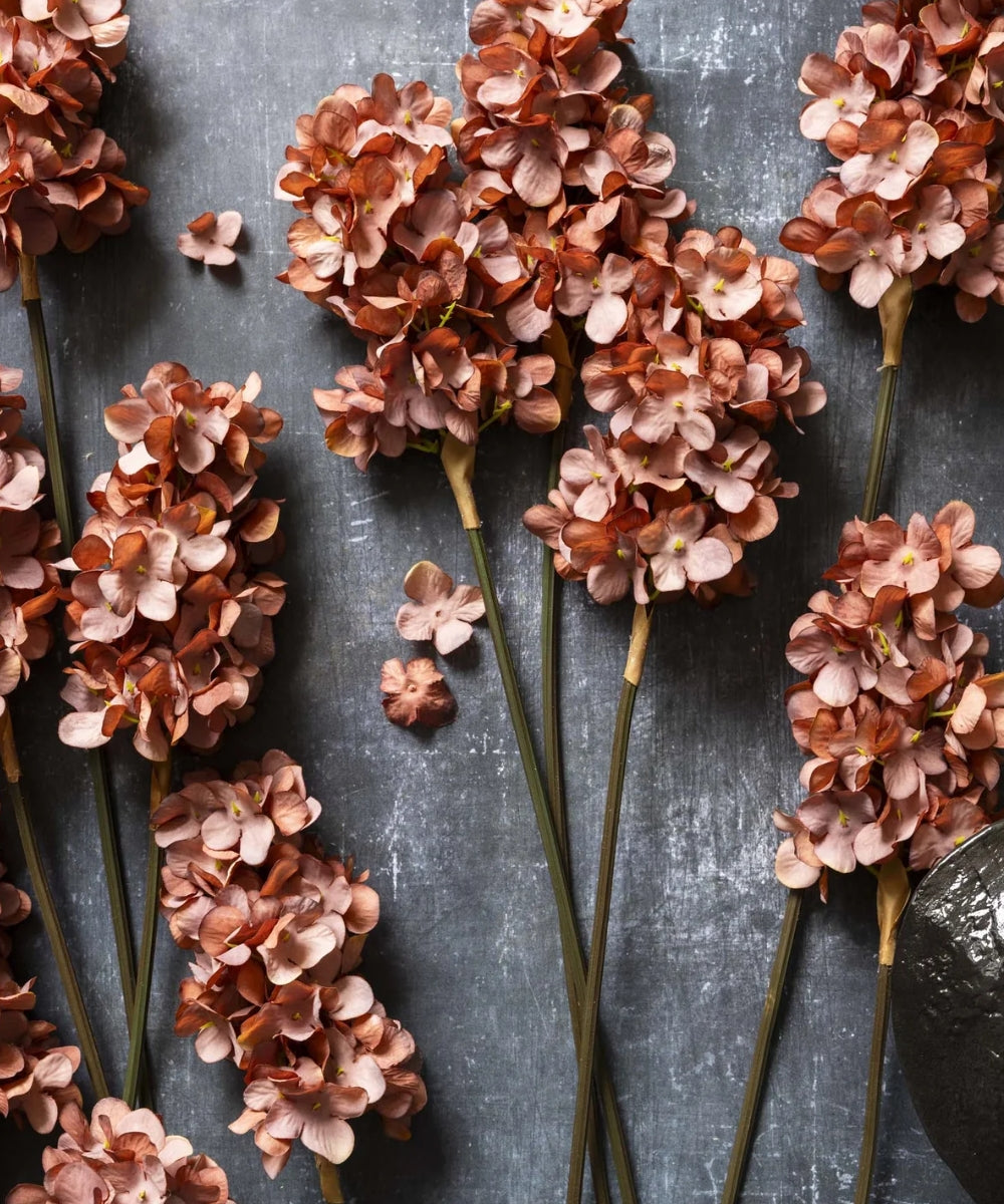 Artifical Cone Hydrangea, Antique Pink