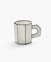 Taza de té blanca - Negra Carte Blanche Set/2