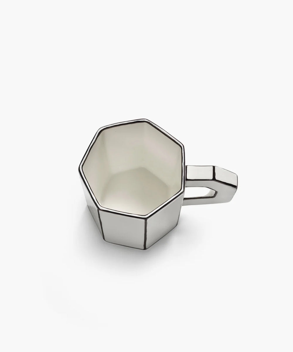 Taza de té blanca - Negra Carte Blanche Set/2