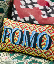FOMO Needlepoint Pillow