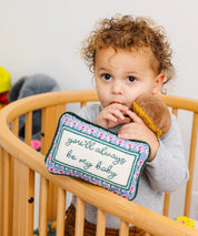 Be My Baby Mini Needlepoint Pillow