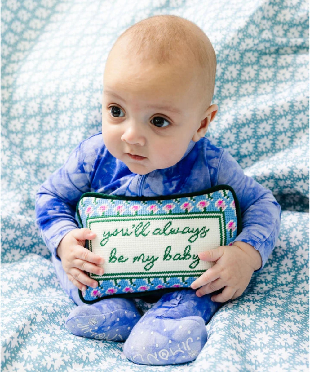 Be My Baby Mini Needlepoint Pillow