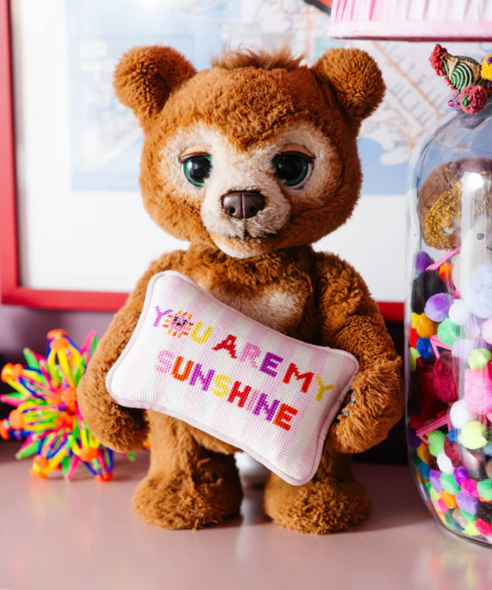 You Are My Sunshine Mini Needlepoint Pillow