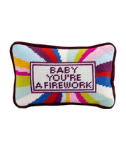 Firework Mini Needlepoint Pillow