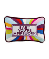 Firework Mini Needlepoint Pillow